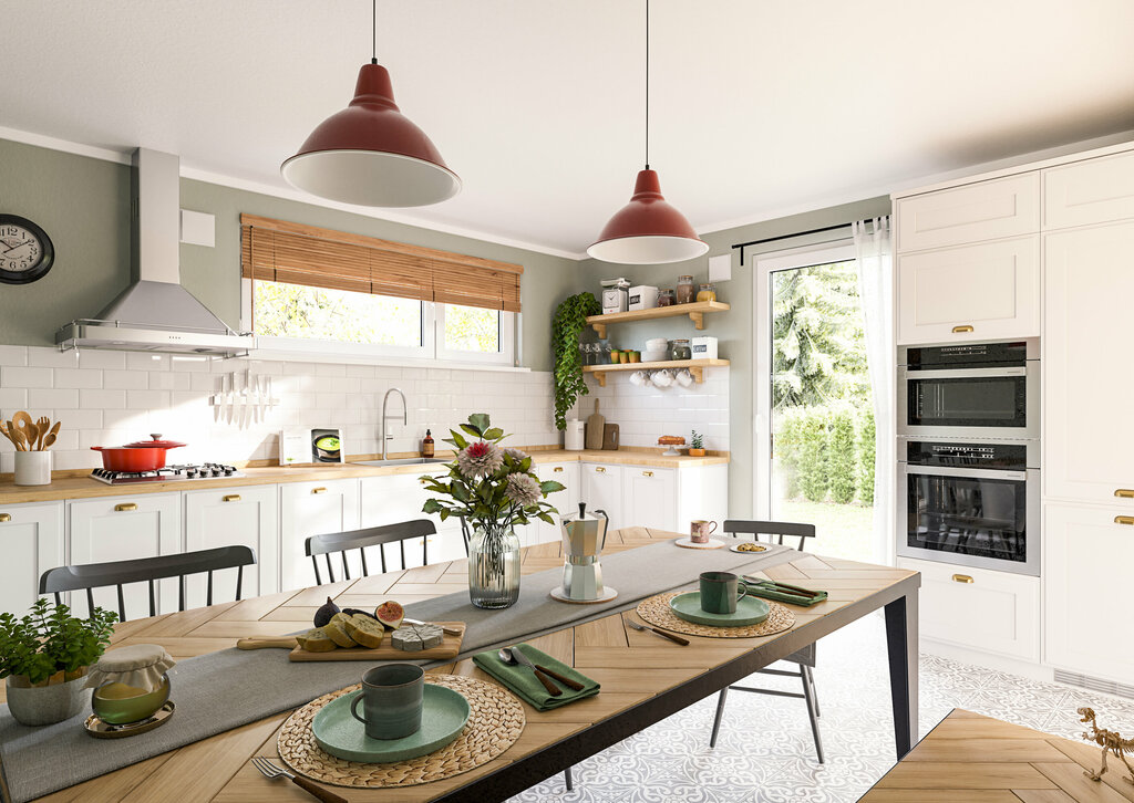 Innenansicht in eine Küche des Flair 152