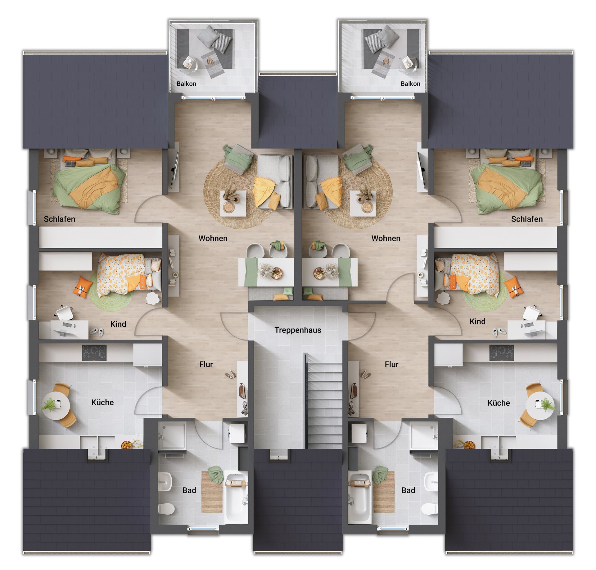 Grundriss-Mehrfamilienhaus-Dachgeschoss