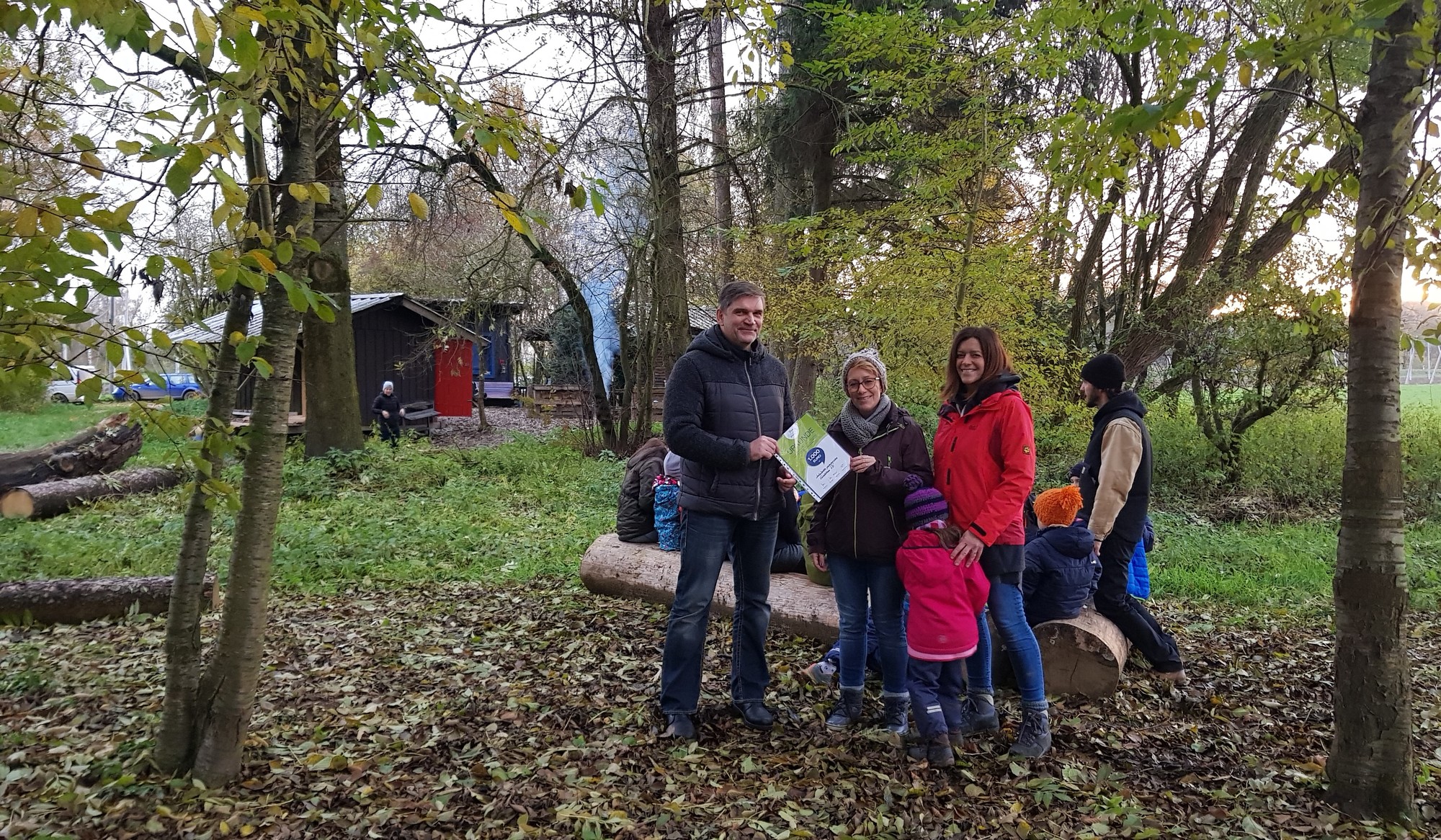 Übergabe des Spendenschecks